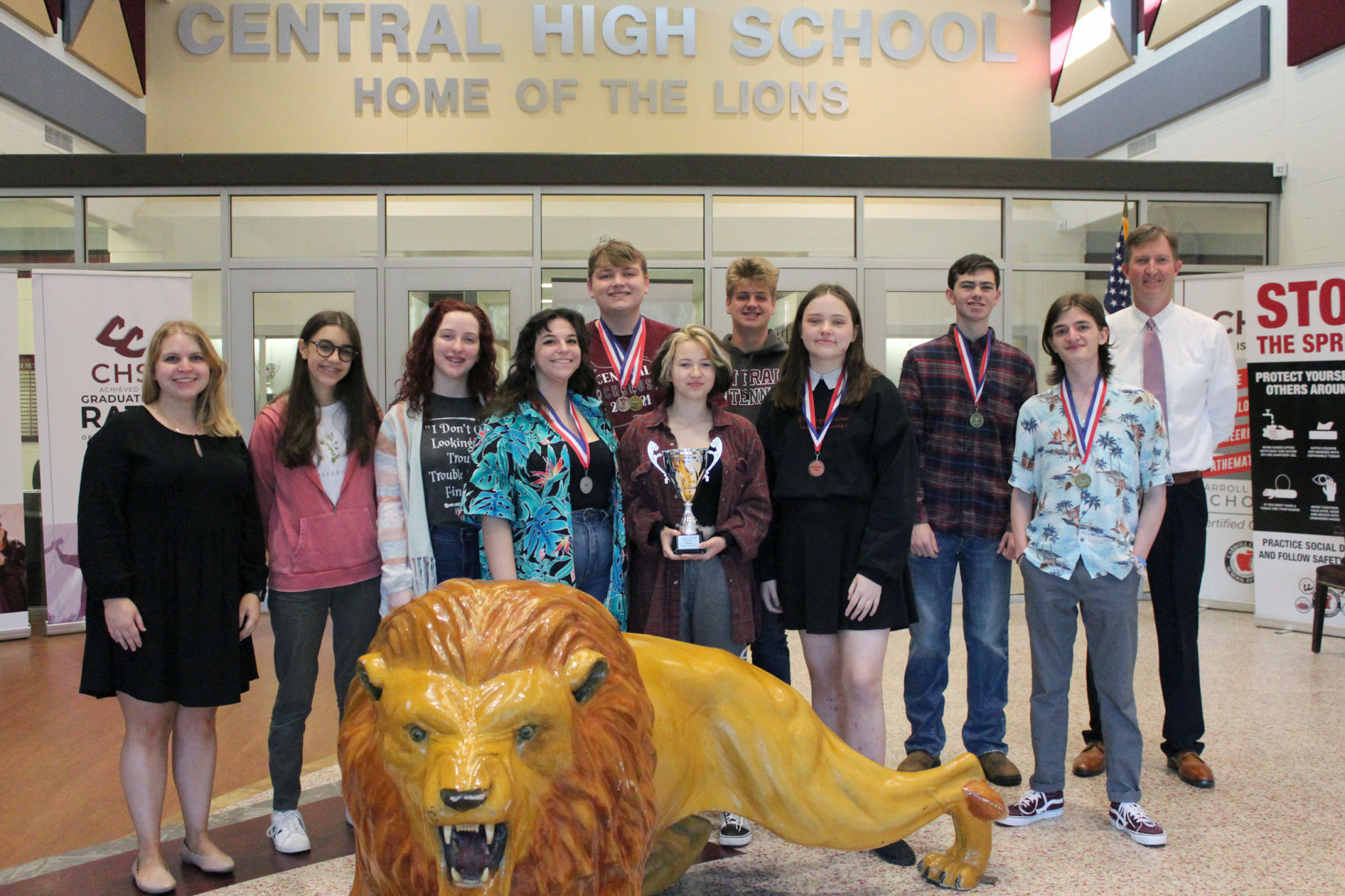 Central literary group second in region with state qualifiers